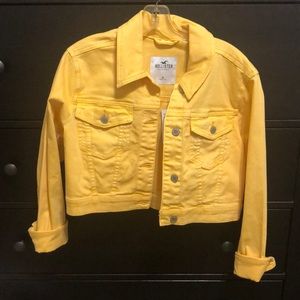 Yellow denim jacket